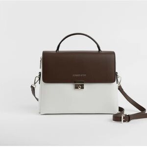 Canadian Quality Microfibre Leather Crossbody Bag and Gold Accents Velvet Lining